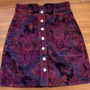 Anthropologie Pilcro corduroy miniskirt size 2